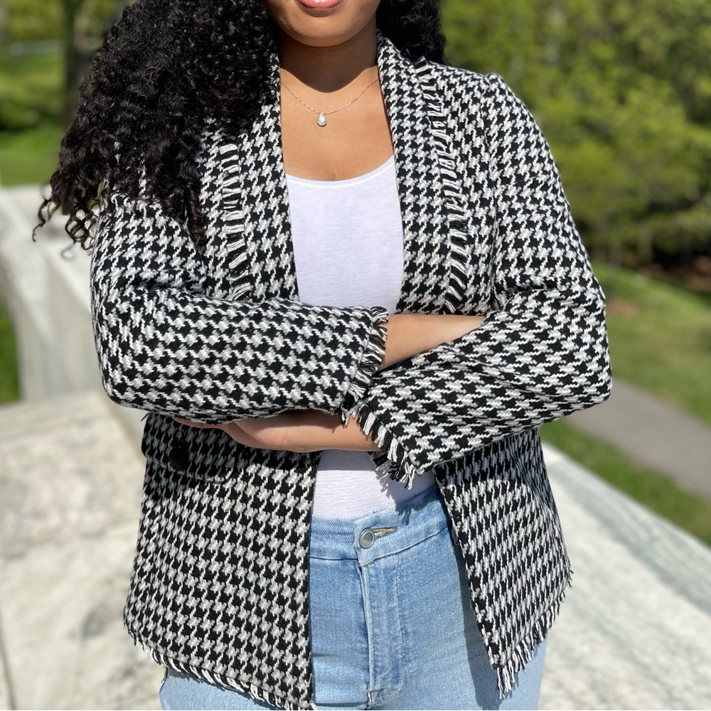 Express Houndstooth Blazer